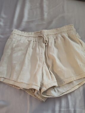 abercrombie kids Cream Terry Lounge Shorts